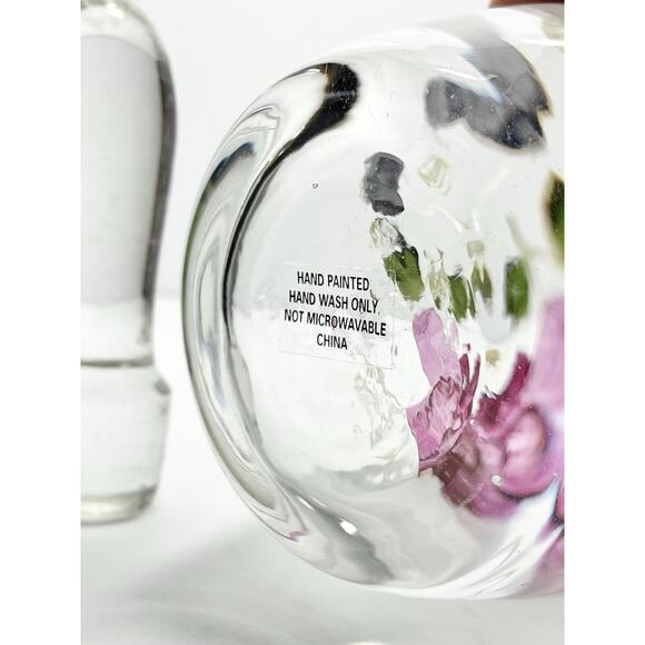 Home Essentials “Grape” 5-Piece Handpainted Glass Decanter & Wine Glass Set - Picture 10 of 16